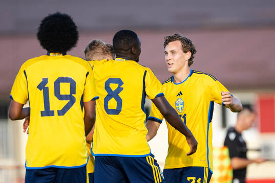 Hampus Skoglund of Sweden celebrates