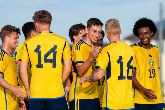 Jonas Rouhi of Sweden celebrates