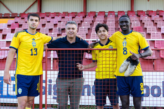 Emin Hasic and Imam Jagne of Sweden