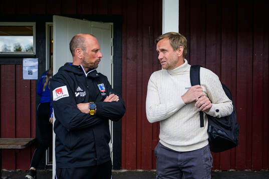 Vittsjös tränare Jonas Axeldal och Hammarbys tränare