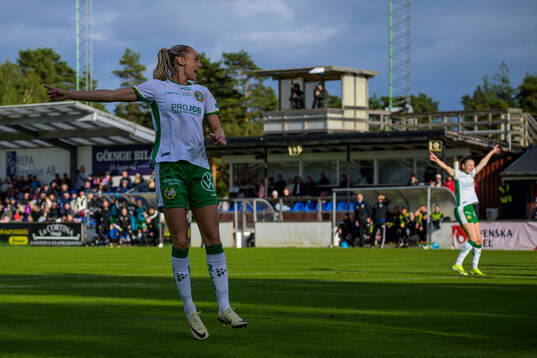 Hammarbys Ellen Wangerheim jublar
