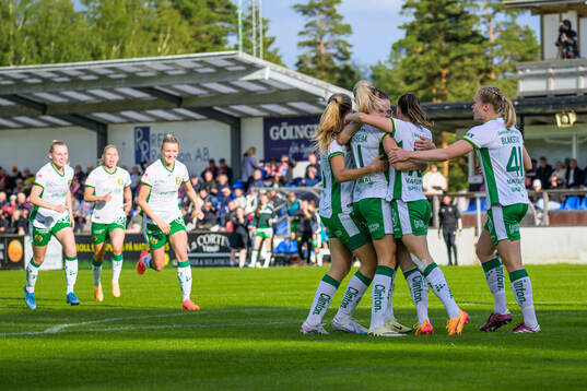 Hammarbys Ellen Wangerheim jublar