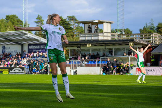 Hammarbys Ellen Wangerheim jublar