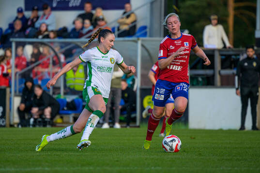 Hammarbys Vilde Hasund och Vittsjös Kajsa Lind
