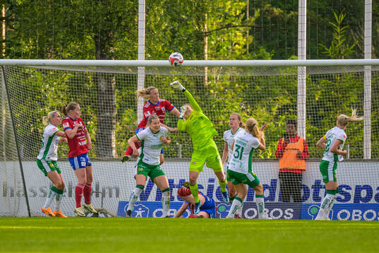 Hammarbys målvakt Anna Tamminen