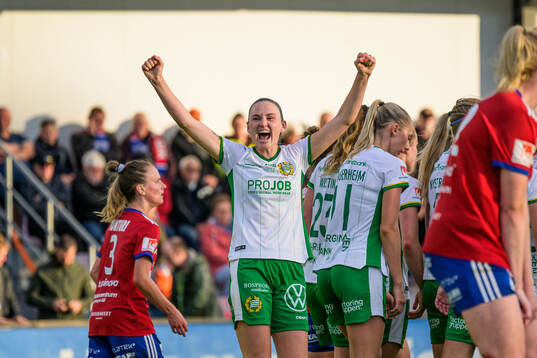 Hammarbys Vilde Hasund jublar