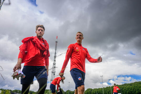 Målvakt Kalle Joelsson och Dennis Olsson