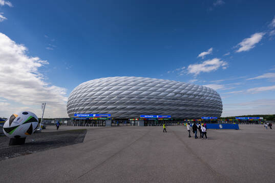 Exterior view of Munich Football Arena