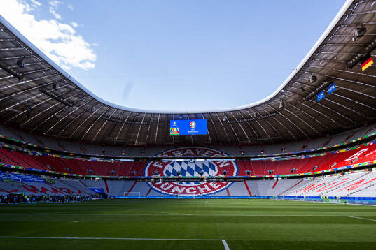 Interior view of Munich Football Arena