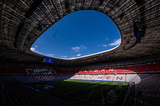 Interior view of Munich Football Arena