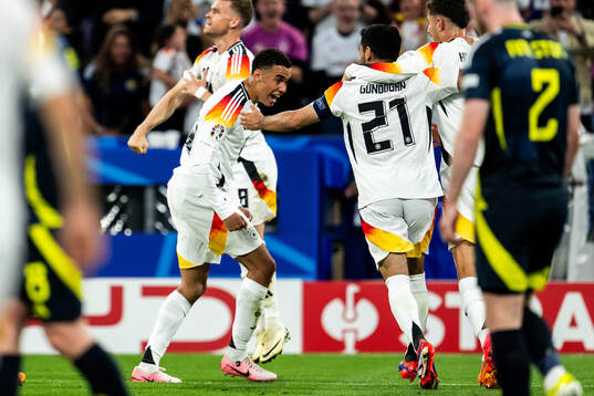 Jamal Musiala of Germany celebrates
