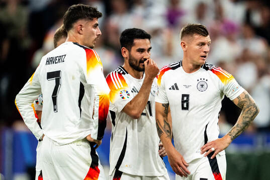 Kai Havertz, Ilkay Gündogan and Toni Kroos of Germany