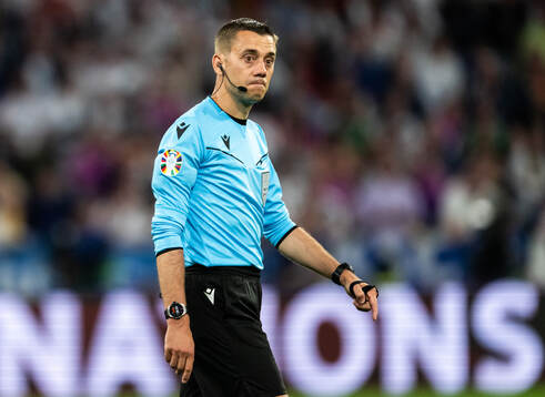 Referee Clément Turpinduring the UEFA Euro 2024 Football