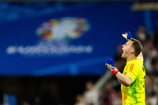 Goalkeeper Manuel Neuer of Germany celebrates