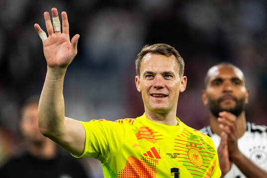 goalkeeper Manuel Neuer of Germany celebrates
