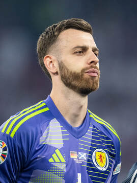 Goalkeeper Angus Gunn of Scotland