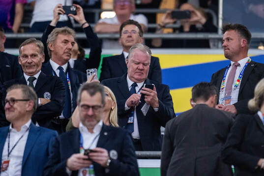 Karl-Erik Nilsson, first vice-president of UEFA, in the