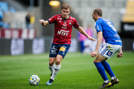 Örgrytes Isak Dahlqvist och GIF Sundsvalls Dennis Olsson