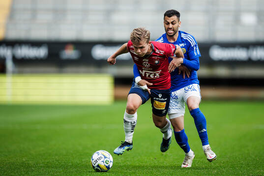 Örgrytes Isak Dahlqvist och GIF Sundsvalls Marc Manchon