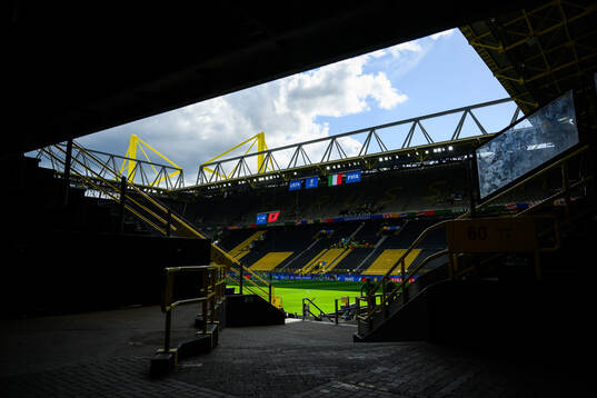 Interior view of BVB Stadion Dortmund