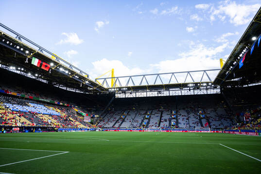Interior view of BVB Stadion Dortmund