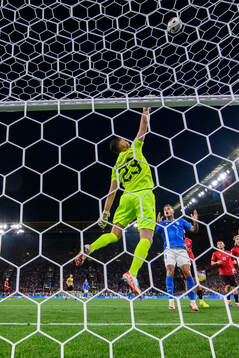 goalkeeper Thomas Strakosha of Albania