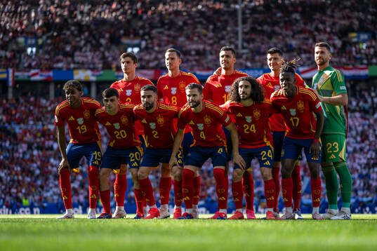 The starting eleven of Spain