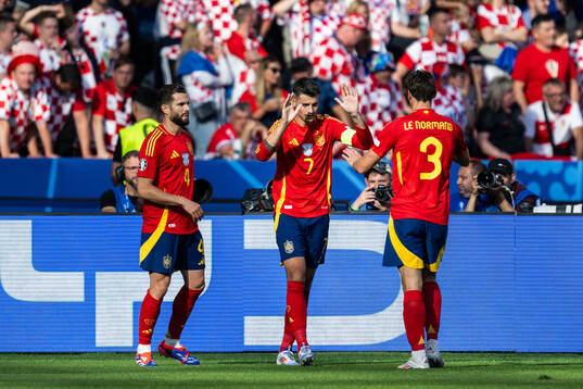 Nacho, Alvaro Morata and Robin Aime Le Normand Mainfray