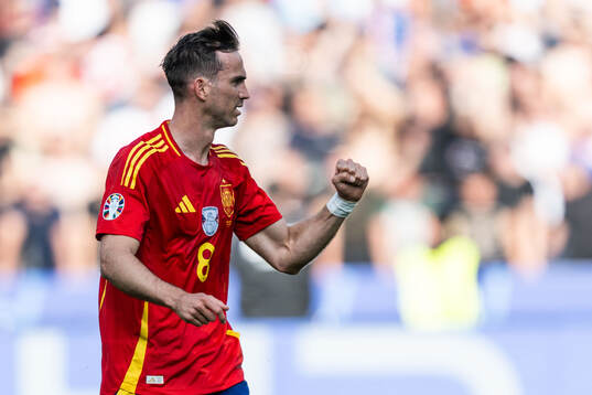 Fabian Ruiz Pena of Spain celebrates