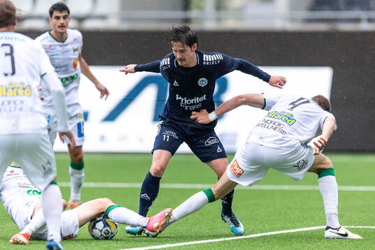 Utsiktens Robin Book och Varbergs Niklas Dahlström