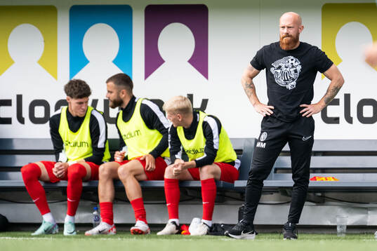 Landskronas tränare Max Mölder