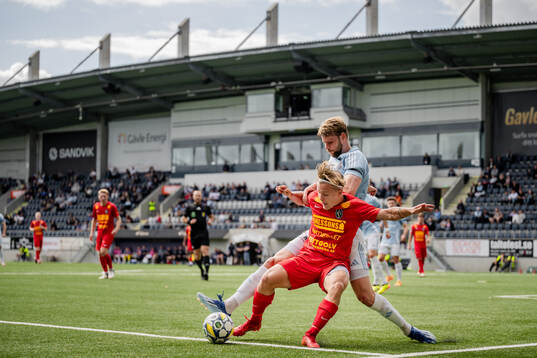 Landskronas Vincent Sundberg och Gefles Niclas Håkansson