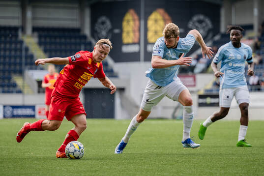 Landskronas Vincent Sundberg och Gefles Niclas Håkansson