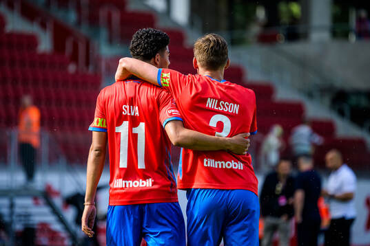 Helsingborgs Milan Silva Rasmussen och Wilhelm Nilsson