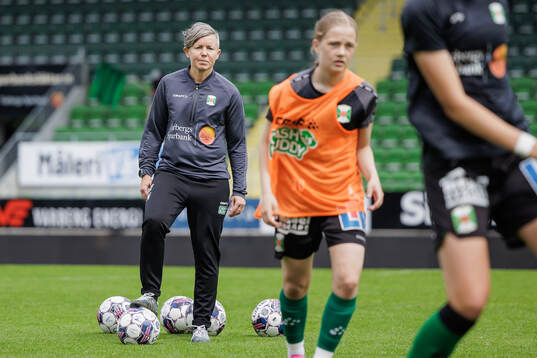 Varbergs assisterande tränare Linda Nöjd