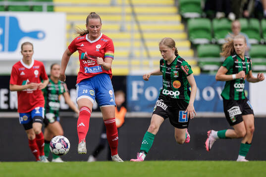 Vellinges Alice Nilsson och Varbergs Kellie Leppänen