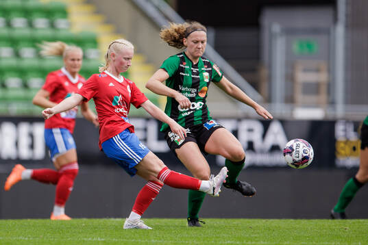 Vellinges Maya Harvigsson och Varbergs Evelina Bengtsson