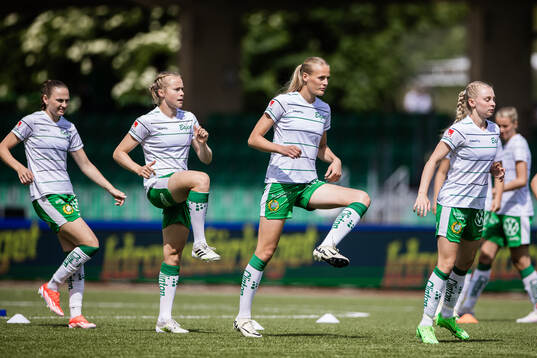 Hammarbys Vilde Hasund, Julie Blakstad, Lykke Ihrfelt och