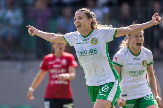 Hammarbys Emma Westin jublar