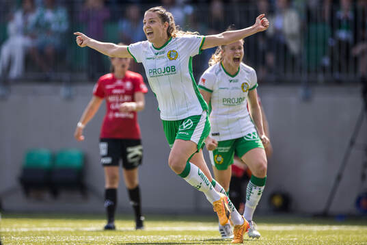 Hammarbys Emma Westin jublar