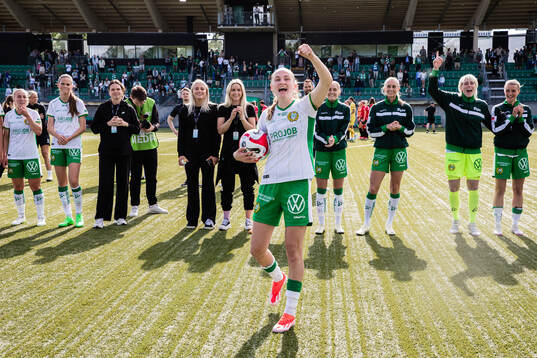 Hammarbys Vilde Hasund jublar