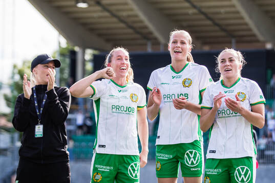 Hammarbys Stina Lennartsson, Julia Roddar, Lykke Ihrfelt