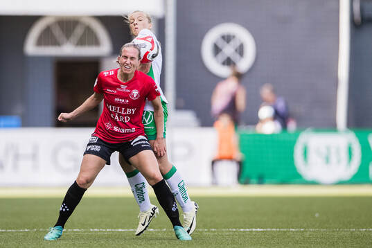 Trelleborgs Hanna Persson och Hammarbys Smilla Holmberg