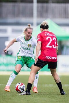 Hammarbys Julia Roddar och Trelleborgs Linnea Prambrant