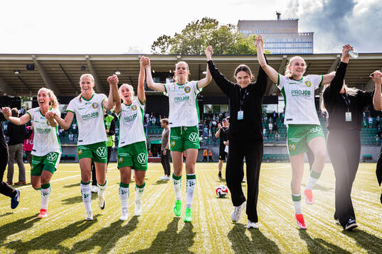Hammarbys Julia Roddar, Lykke Ihrfelt, Ellen Gibson, Bella