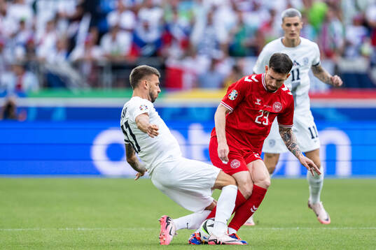 Jan Mlakar of Slovenia and Pierre-Emil Højberg of Denmark