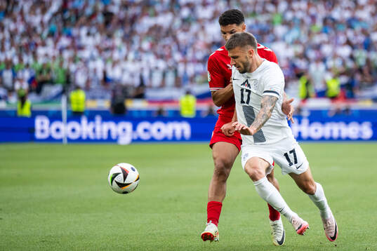 Jan Mlakar of Slovenia and Alexander Bah of Denmark