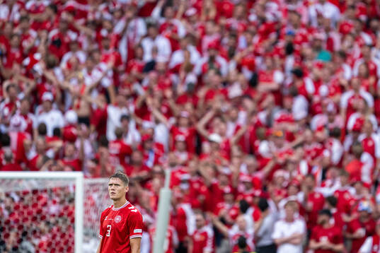 Jannik Vestergaard of Denmark looks dejected