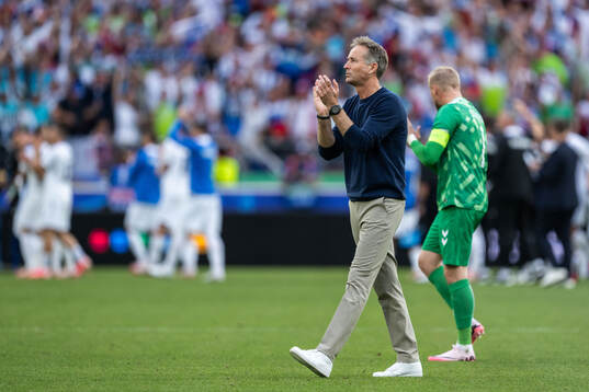 Head coach Kasper Hjulmand of Denmark