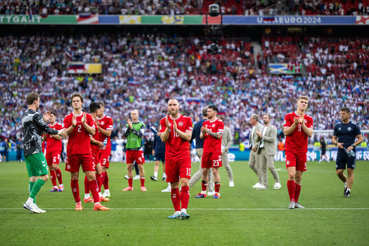 Joachim Christian Andersen, Christian Eriksen and Rasmus